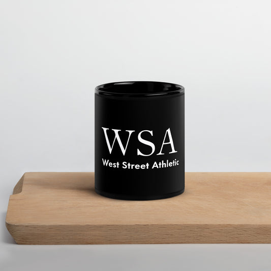 WSA Black Glossy Mug